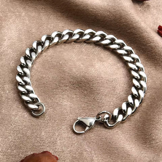 Pulsera Cubana de Acero SilverLink